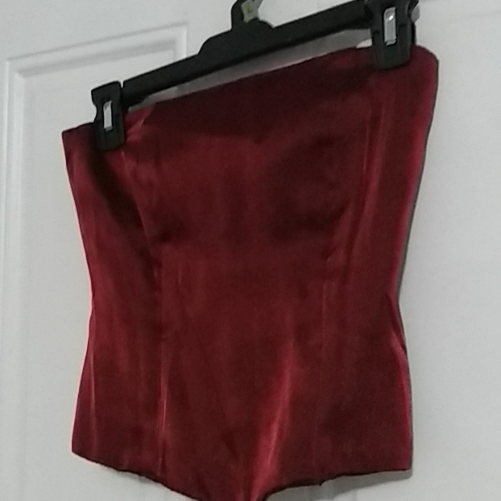 Shimmer Red Bustier